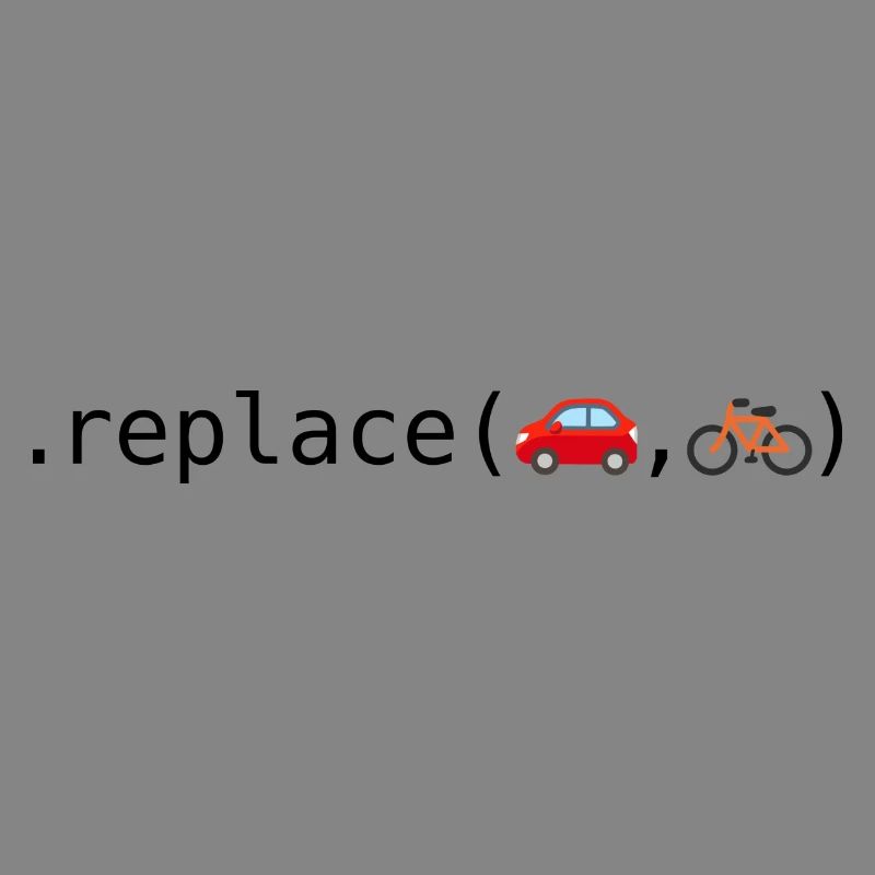 Autos durch Fahrräder ersetzen; Python-Edition