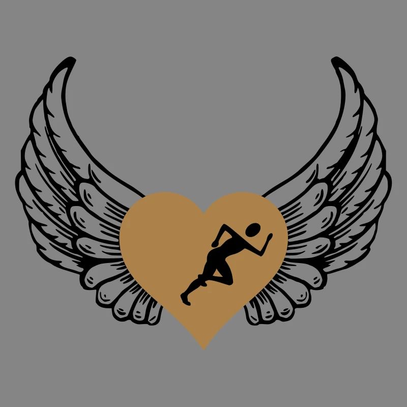 Jogger heart wings