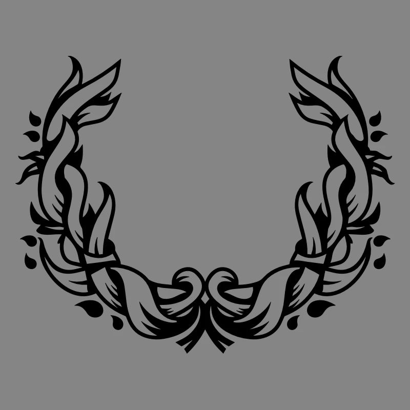une couronne de fleurs de feuilles