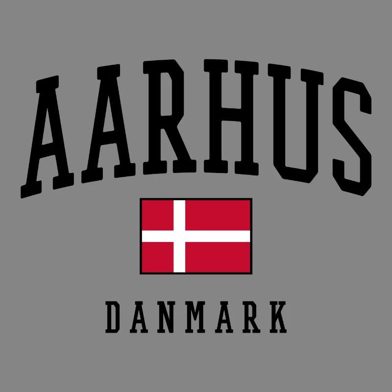 AARHUS DANMARK – Conception du drapeau du Danemark