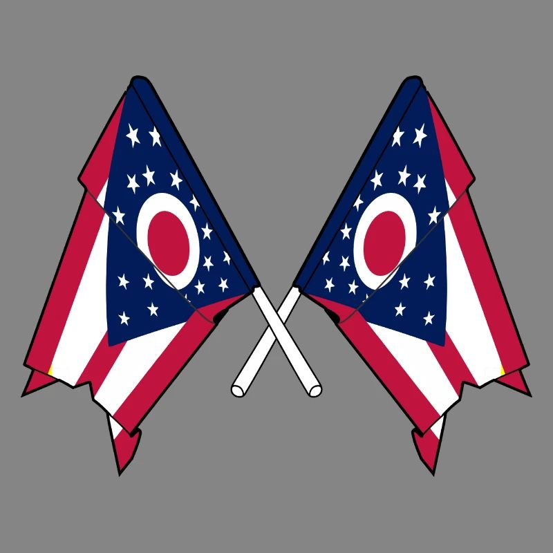Two Flags Crossed Ohio