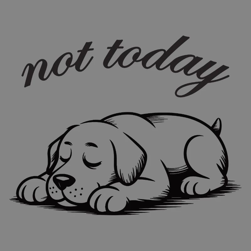 Not today labrador retriver slumber