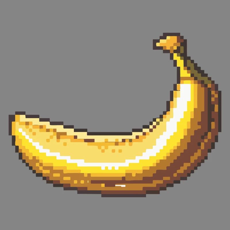 Pixelbanane Retro Pixelkunst