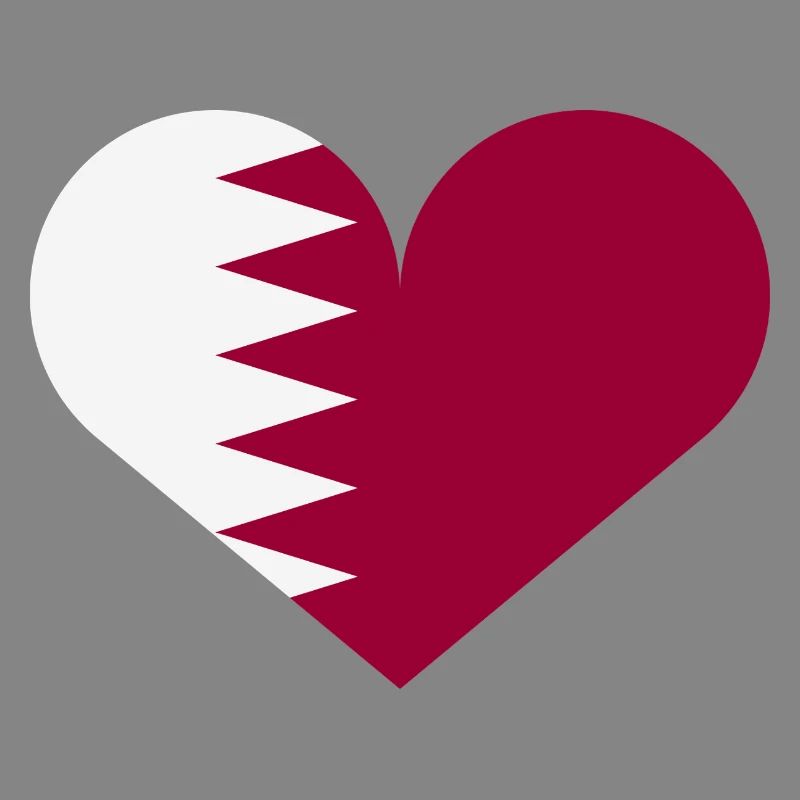 Qatar heart flag