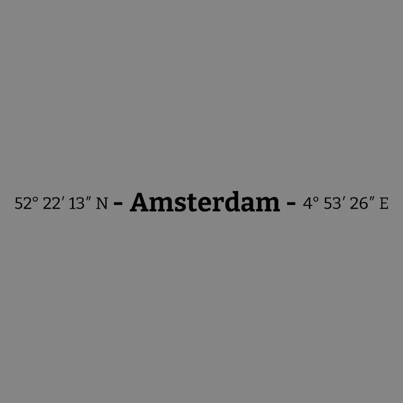 Coordinates Amsterdam