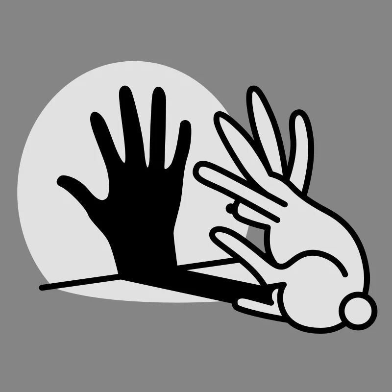 Chinese shadow hand rabbit