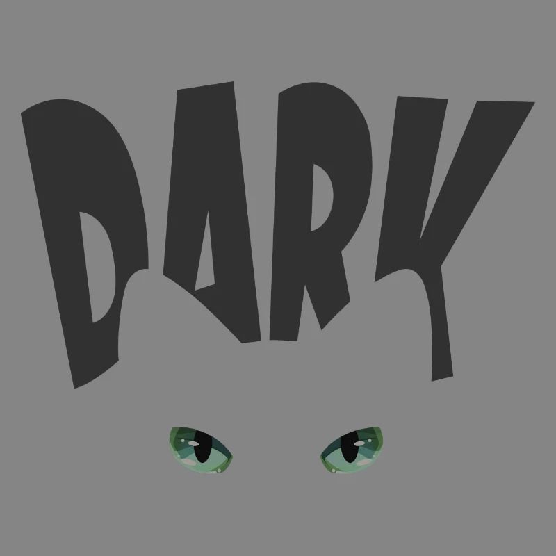 Le chat dans le noir