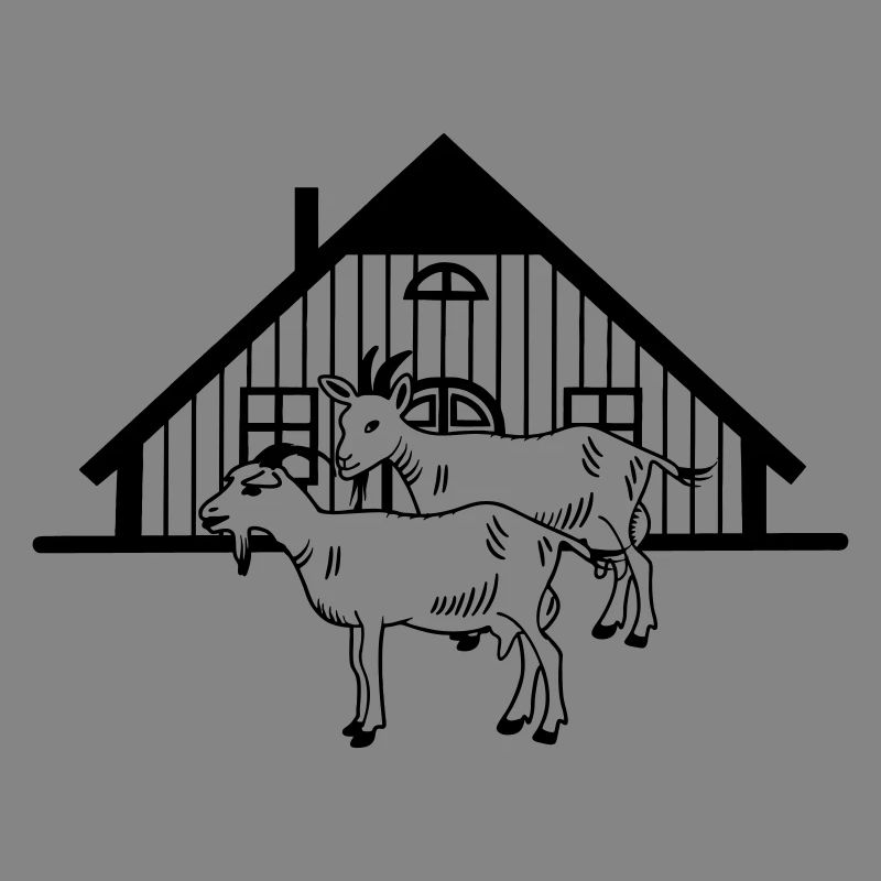 Ziegenfarm oder Stall
