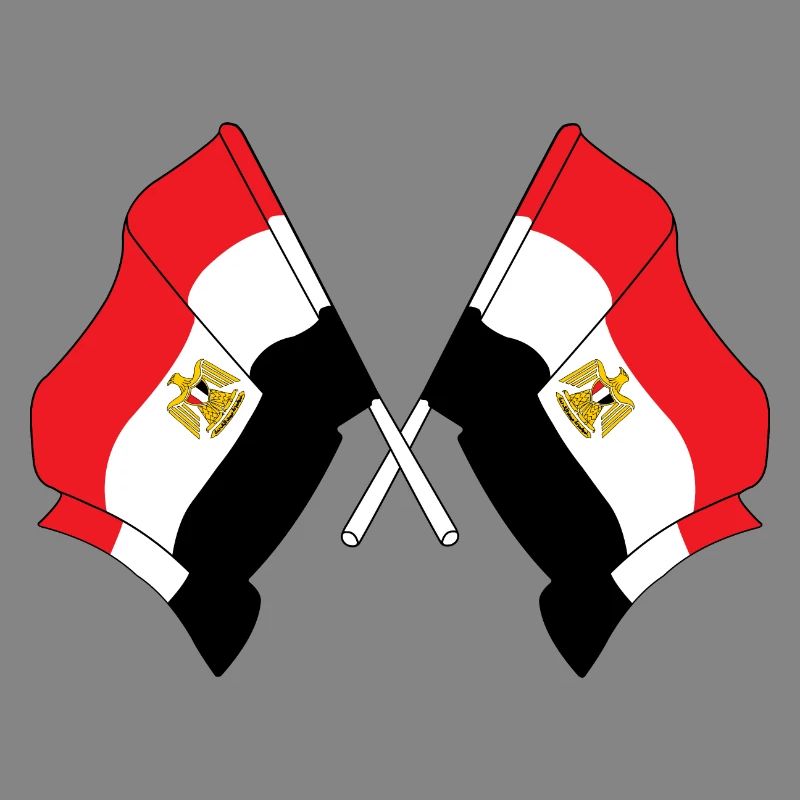 Two flags Egypt