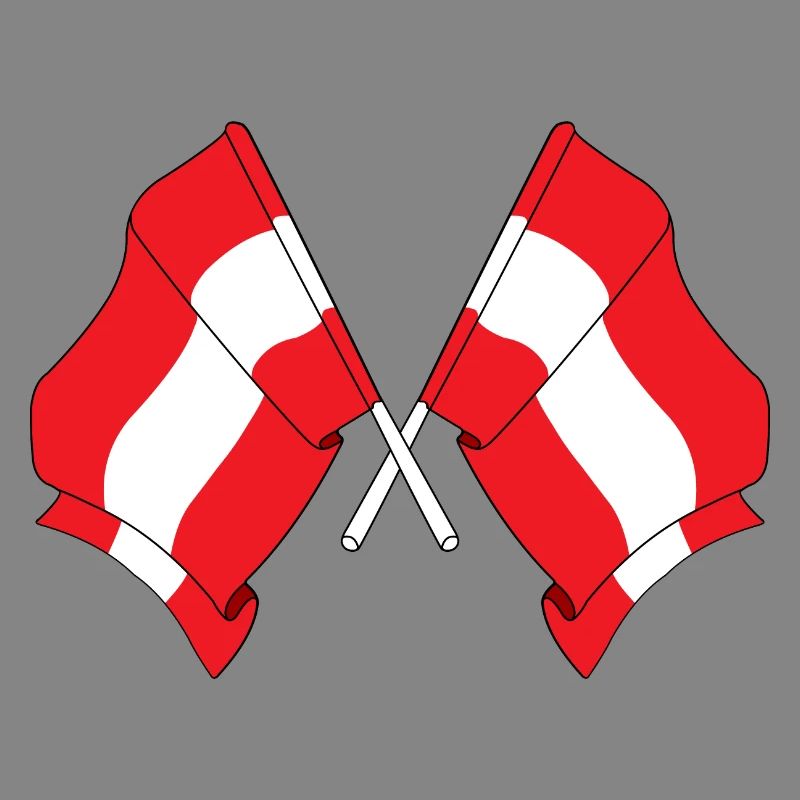 Two flags Austria
