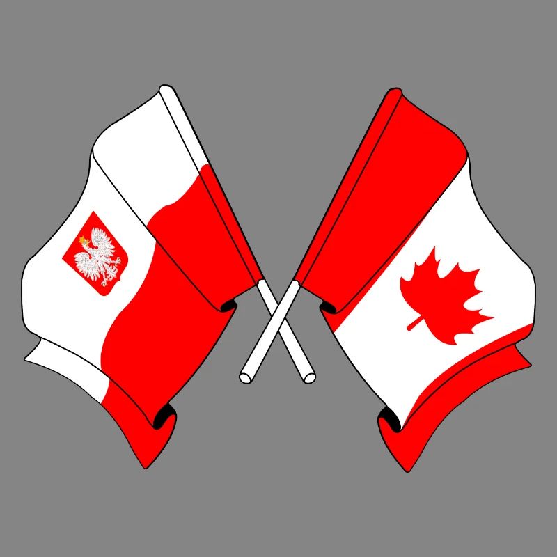 Drapeau de la Pologne, drapeau du Canada