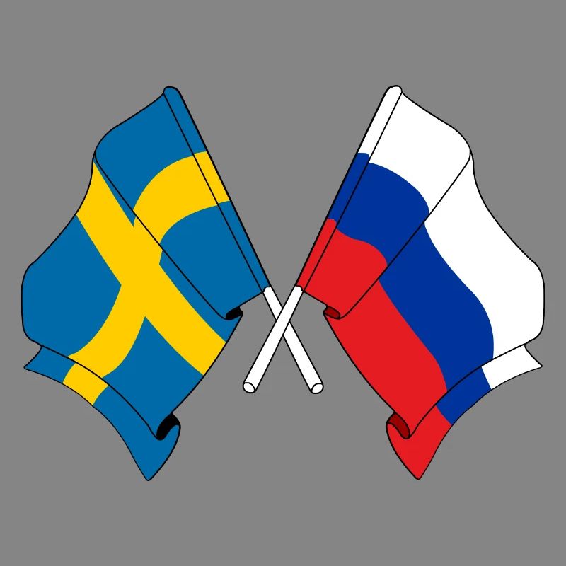 Drapeau Suède drapeau Russie