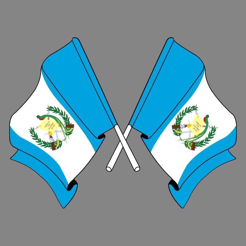 Deux drapeaux du Guatemala