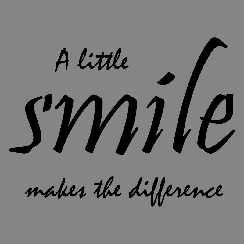 A little smile makes the difference