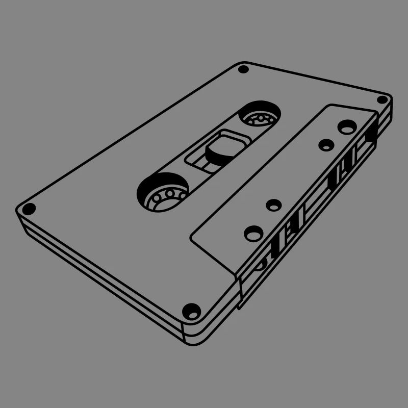 Cassette Oblique Retro – Music Mixtape Design