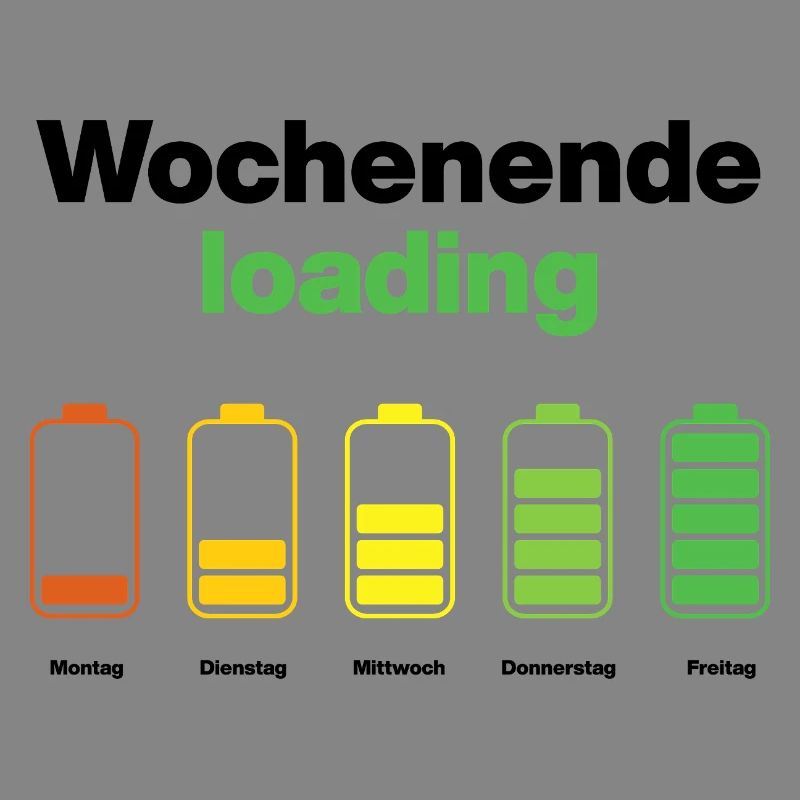 Weekend loading – battery full on Friday, work