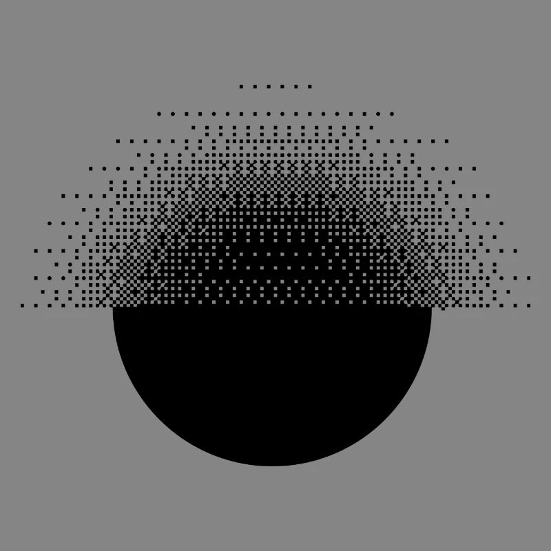 Conception bitmap de sunburst géométrique et pixelisé