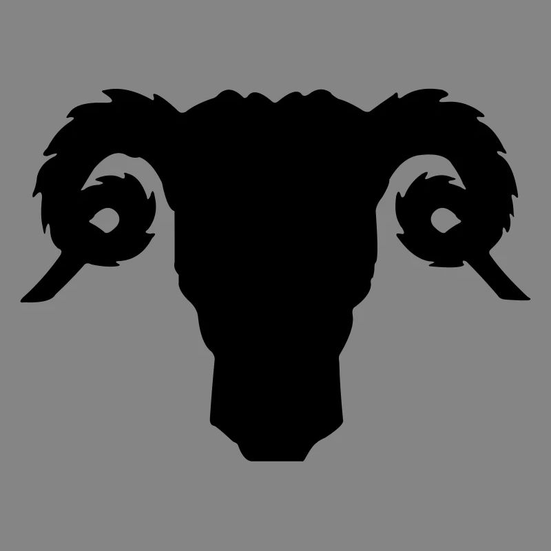 Bock- oder Rammkopfschattenbild