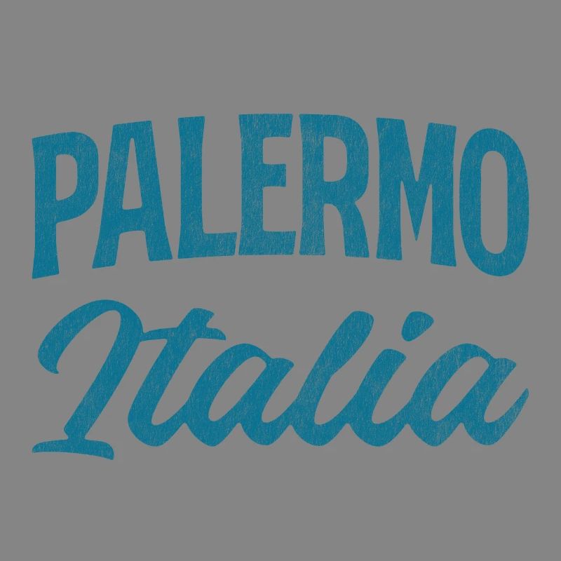 Palermo Italia Script Logo