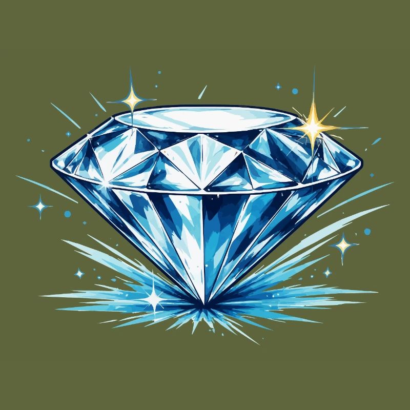 Eisblauer Diamant