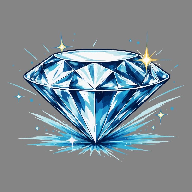 Eisblauer Diamant
