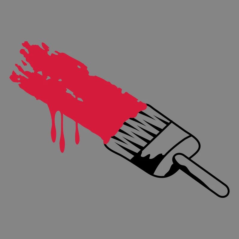 Pinsel mit Farbe