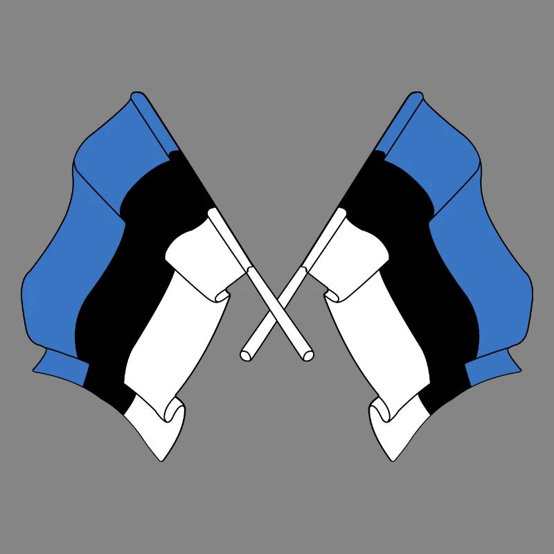 Two flags Estonia
