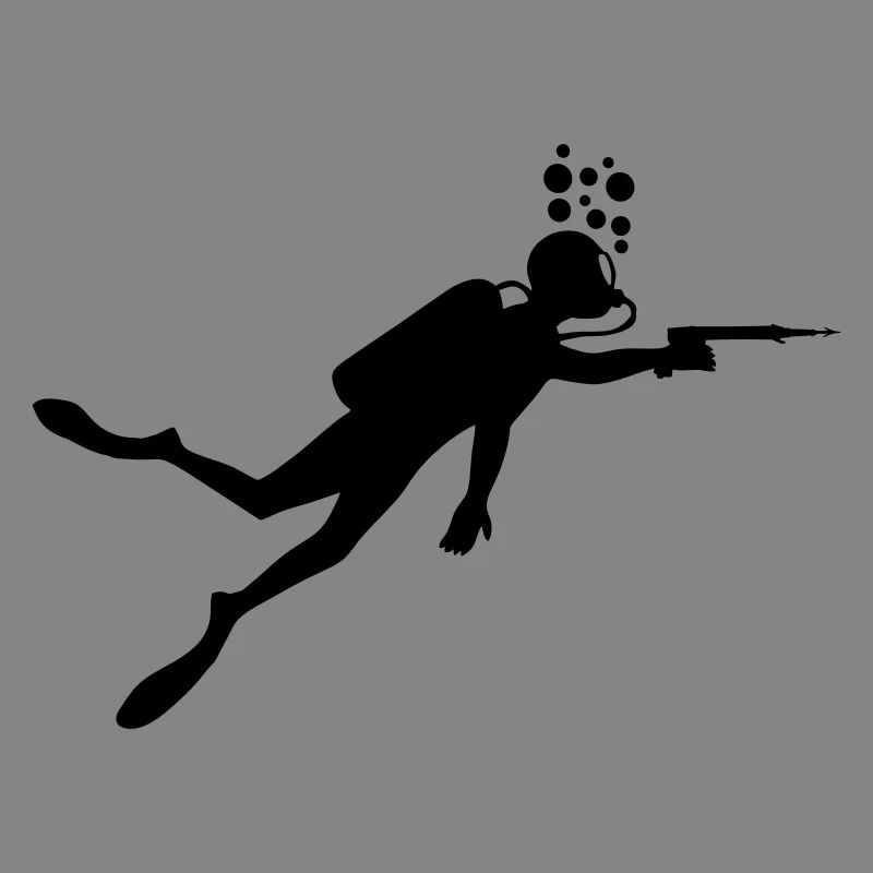 Plongeur avec arbalète