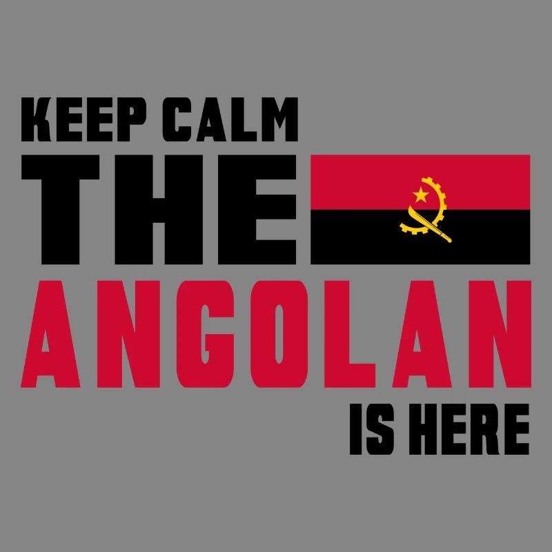 Conception du drapeau Angola Keep Calm