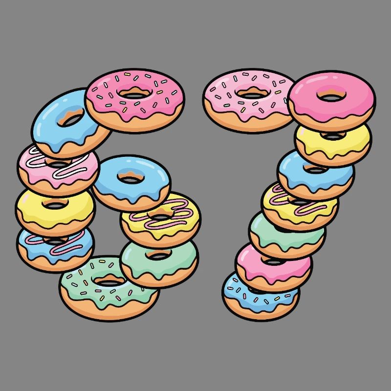 Pastel Donut Stack 67 Muster