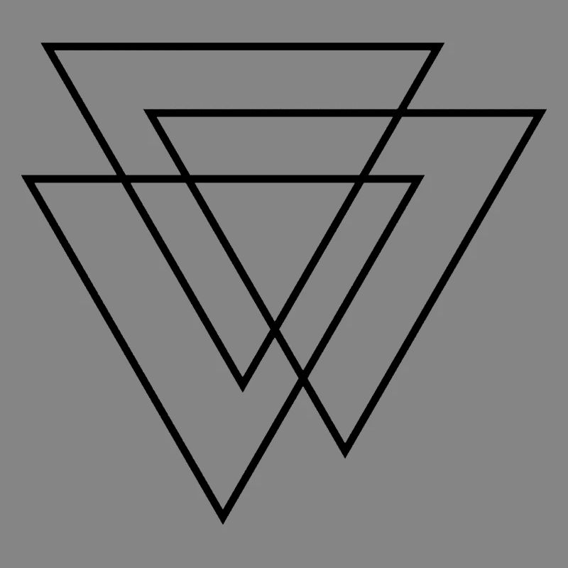 3D Triangles - Three Triangles - Three Triangles Design