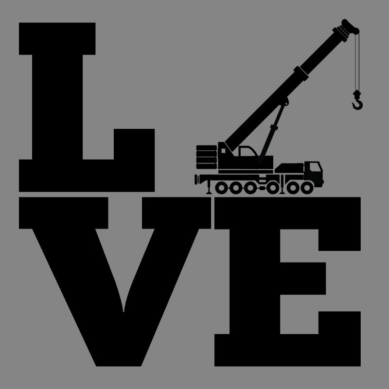 Crane Construction Crane Construction Machine Vehicle Work Gift