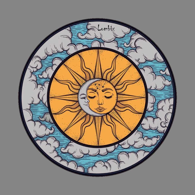 Sun and Moon in the Clouds