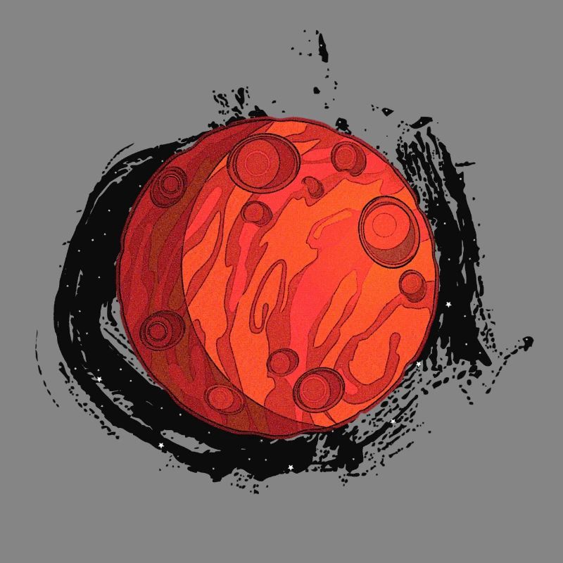 Planet Mars with background, planets