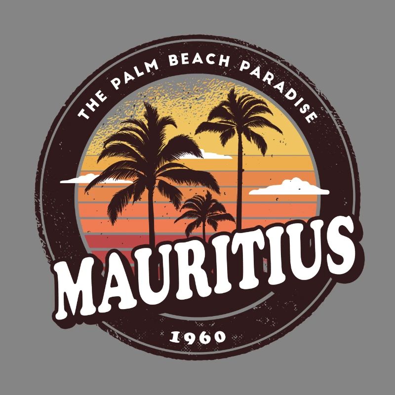 Mauritius Vintage Beach Design / Geschenkidee