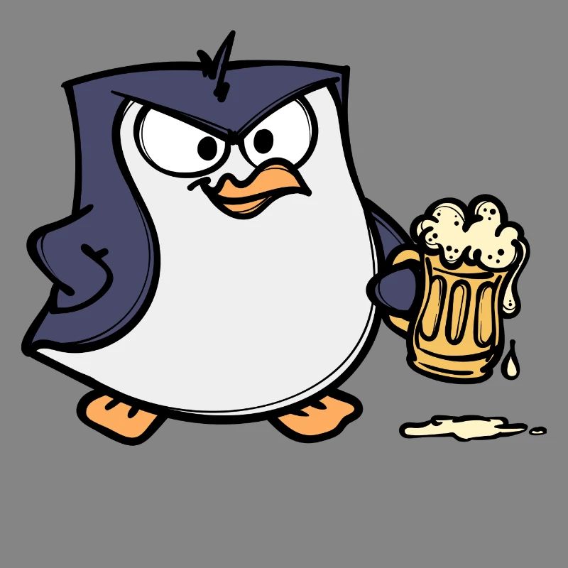Cool Pinguin Bier Tier Vogel Seevogel Antarktis