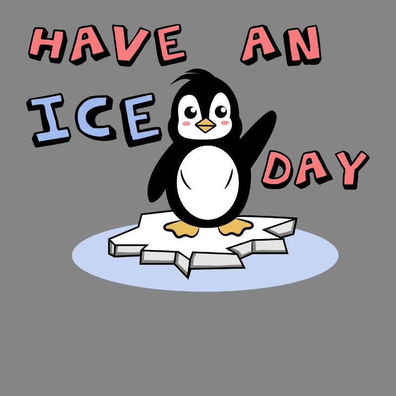 Cool Kälte Süß Pinguin Statement Eis Vogel Tier