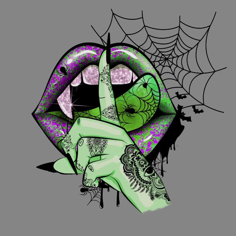 Lèvres de vampire vert