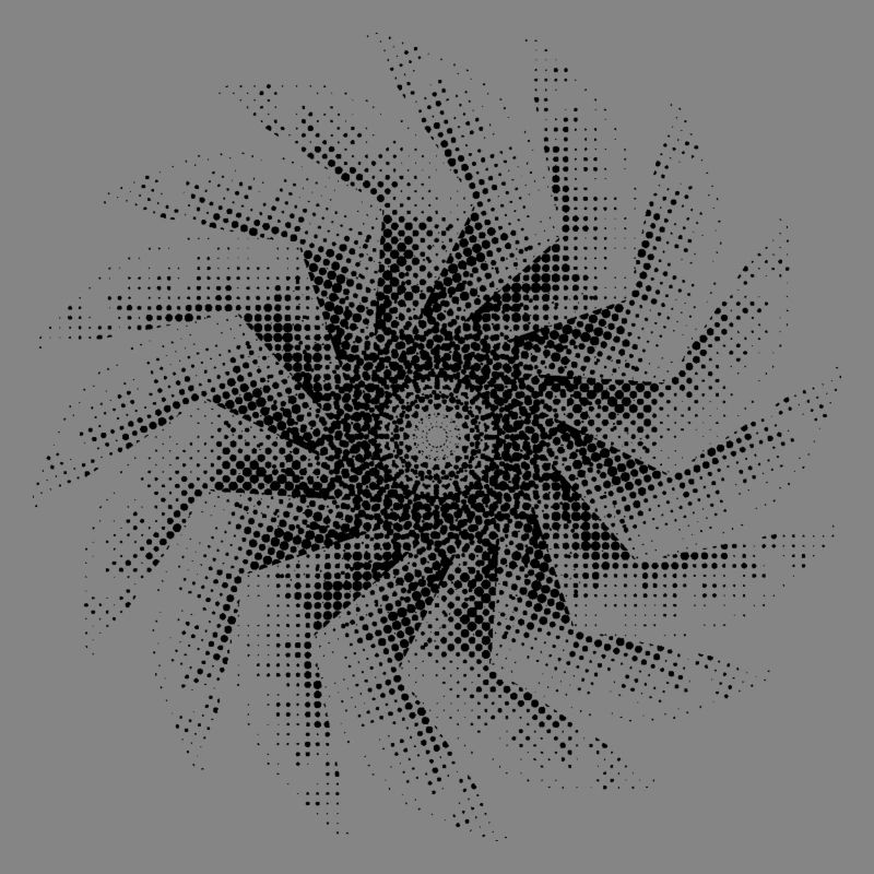 dotted shape gyroscopic polygon pinwheel 16er