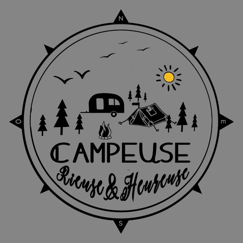 campeuse rieuse heureuse