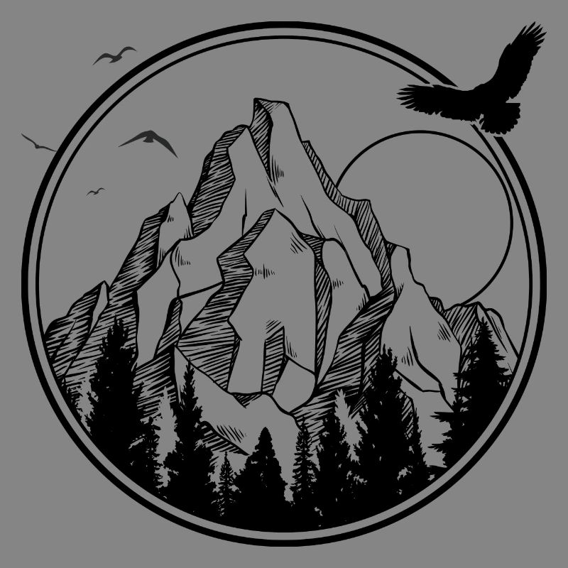 Mitternachtsvogel-Silhouette