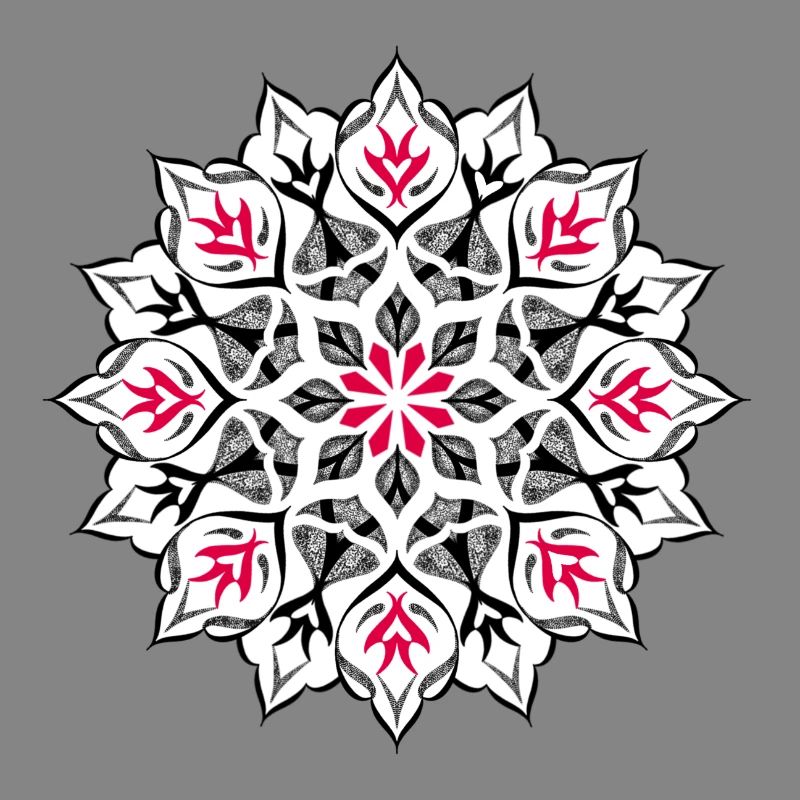 Dotwork mandala design