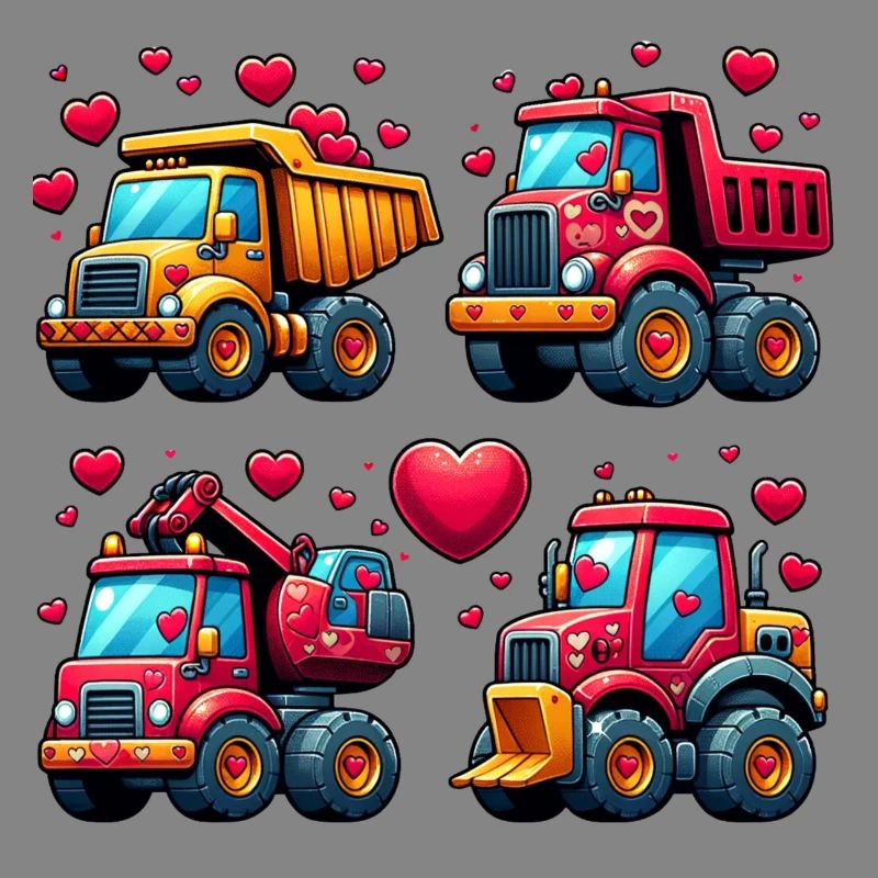 Tiny Builders' Affection - Construction T-Shirt