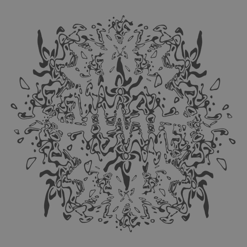 Abstract Black Mandala Pattern