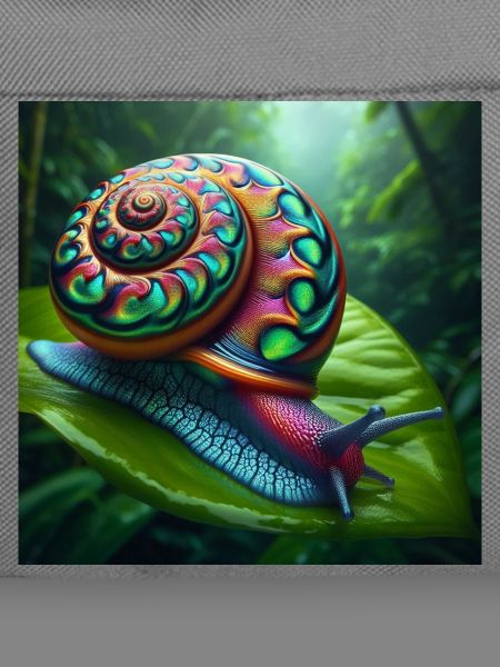 Mehrfarbige Schnecke