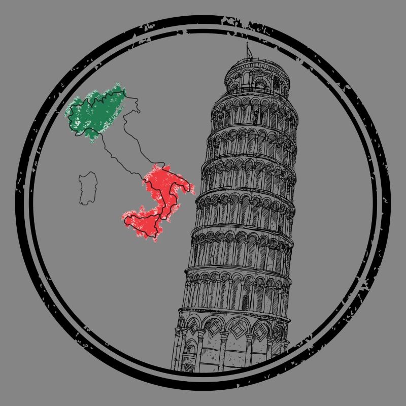 Italy Map Flag Colours