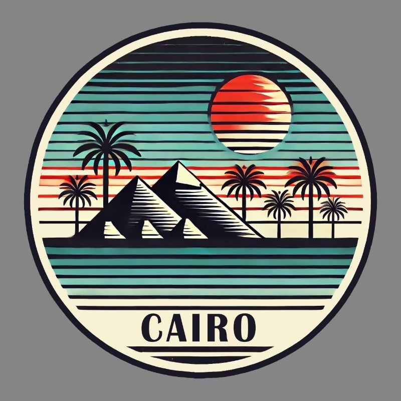 Le Caire, Égypte, Pyramides, Désert