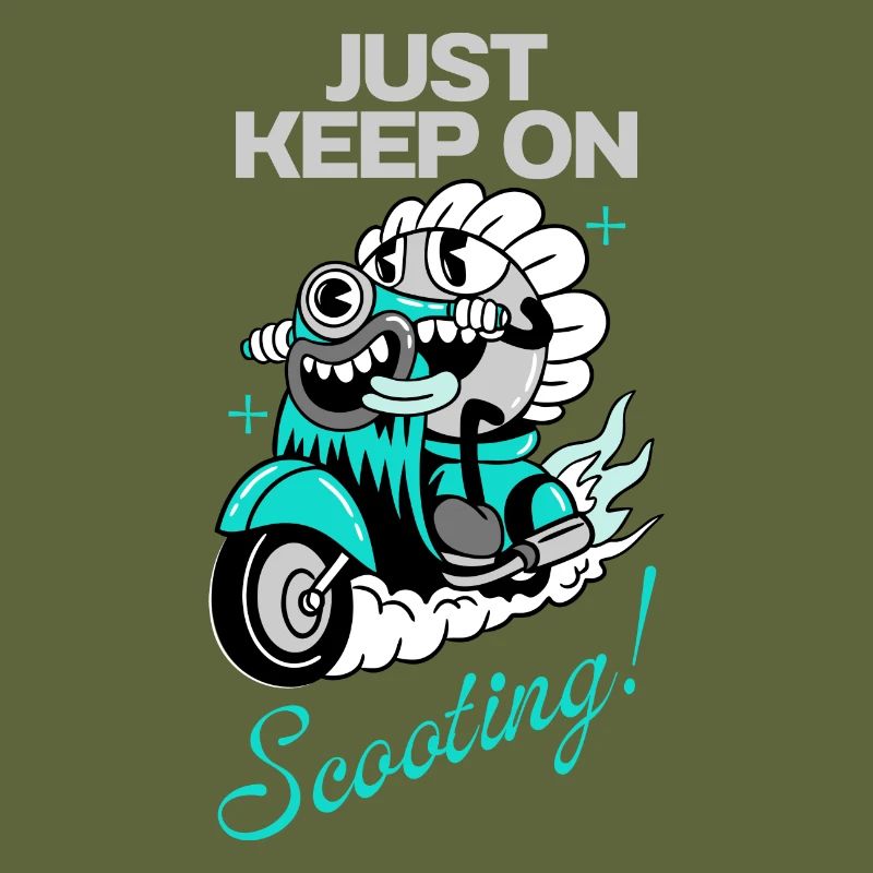 Just Keep On Scooting – Comic Scooter Fun