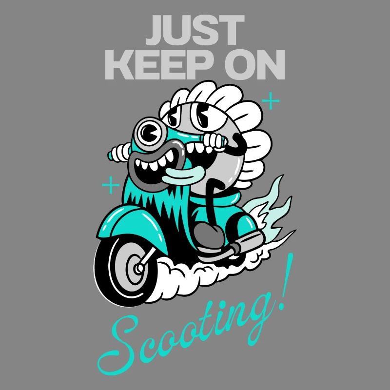 Just Keep On Scooting – Comic Scooter Fun