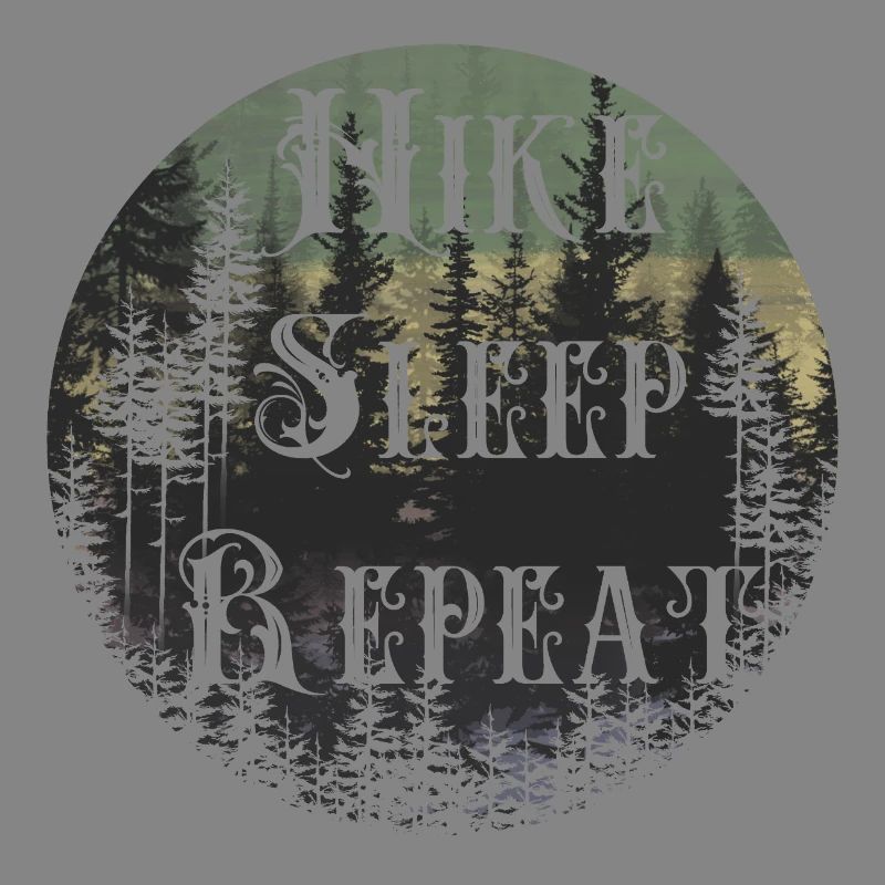 Make Sleep Repeat – Waldsilhouette Rund